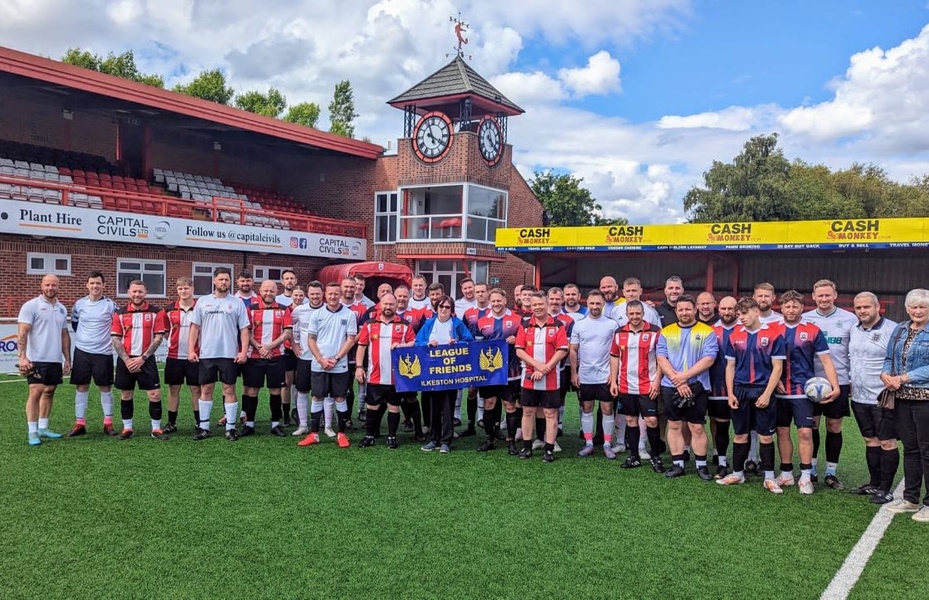 Ilkeston Town FC Coaches Play  Benefit match.