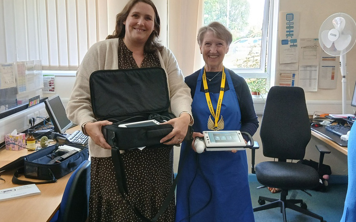 LEAGUE OF FRIENDS FUNDS EQUIPMENT FOR ILKESTON COMMUNITY OUTPATIENTS
